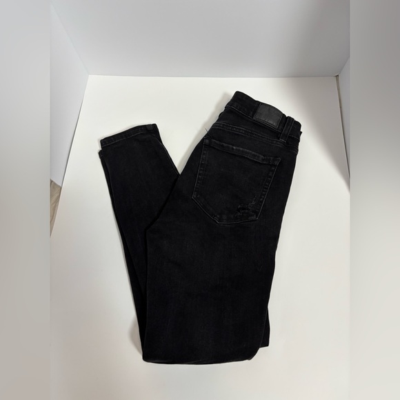 Aeropostal Black Wash high rise Jegging Size 8 - Picture 7 of 7